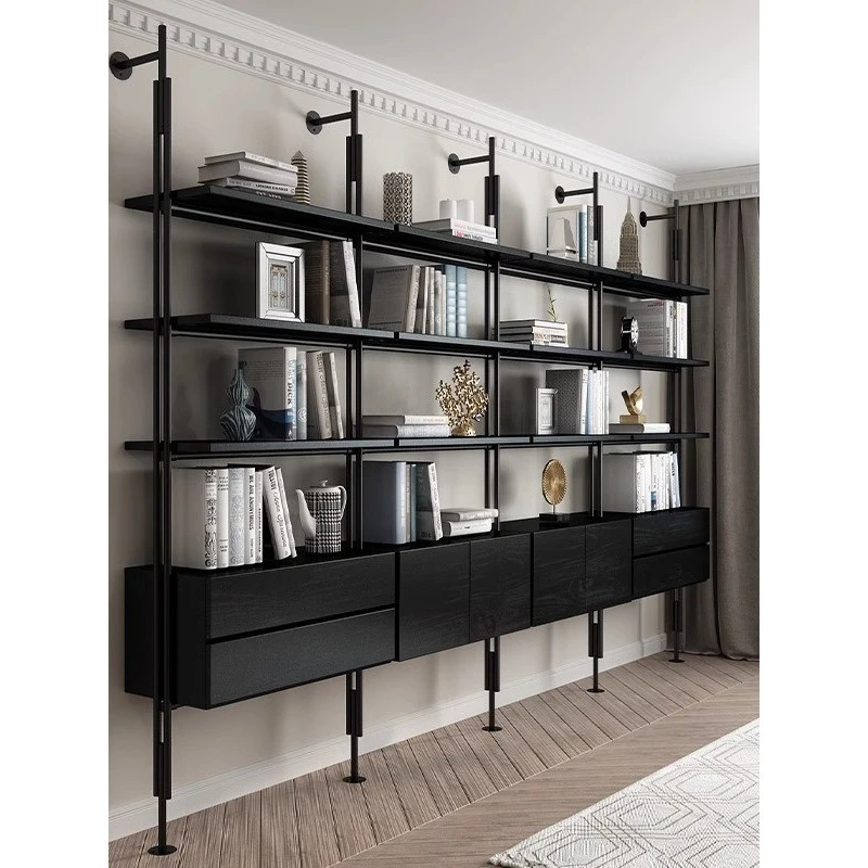 Wabi Sabi multi-layer bookshelf, wall-mounted living room bedroom wall-mounted bookcase