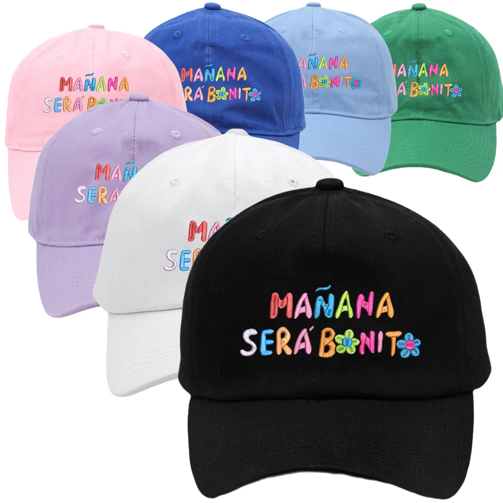 Bestickt Manana Sera Bonito Papa hut Karol G Baseball Cap Atmungsaktiv Paar Hut Unisex Einstellbare Visiere Caps