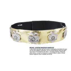 Cosplay Eagle Belt Michael Jackson BAD Tour Metal Performance Military Golden Punk