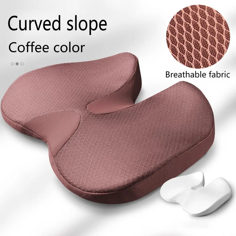 Posture Support Cushion Ergonomic Car Seat Cushion for Pressure Relief Posture Improvement Soft for Comfortable for Students