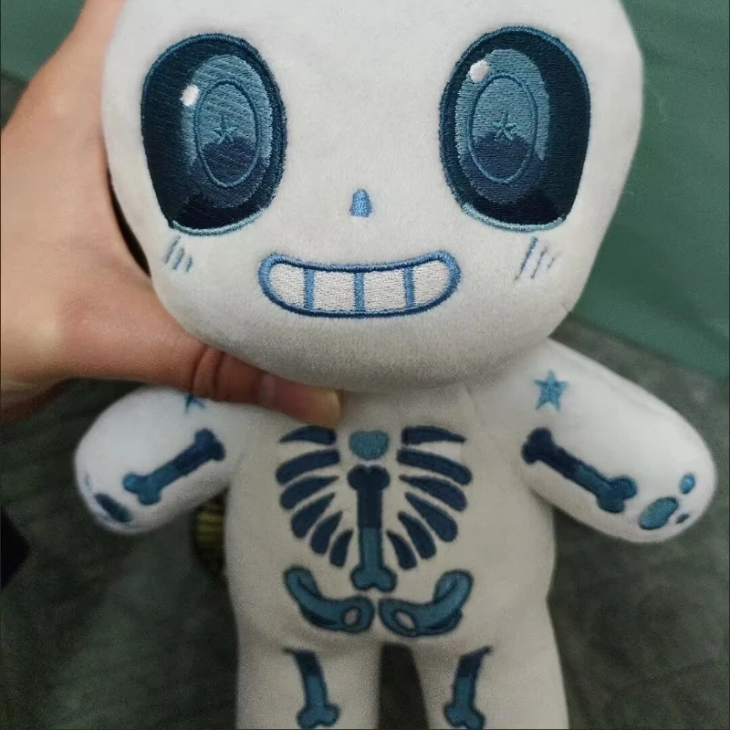 20cm Anime Gra Role Sans Kawaii Szkielet Cosplay Bawełniana Lalka Ciało Kreskówka DIY Przebranie Ubrania Pluszaki Figurki Zabawki Prezent dla Fanów