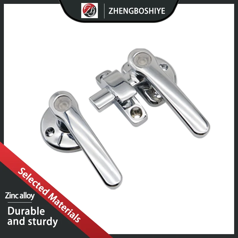 

Heavy Duty Handle Lock Box Cabinet Door With Internal And External Linkage Double Opening Rotating Double-Sided Sealing Buckle