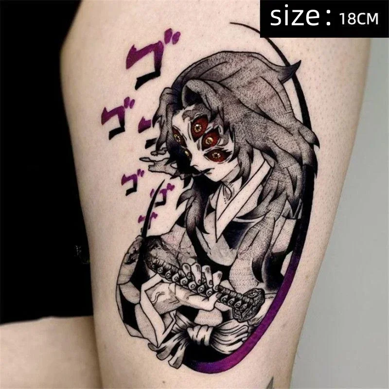 الرهيب كوكوشيبو أنيمي الوشم المؤقت الكرتون كول هيئة الفن مقاوم للماء وهمية الوشم ملصق للمرأة الرجل
