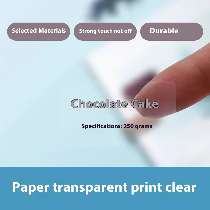 Transparent Thermal Synthetic Self-Adhesive Label Paper PVC Four-proof Customizable Commodity Label is suitable for Phomemo D35