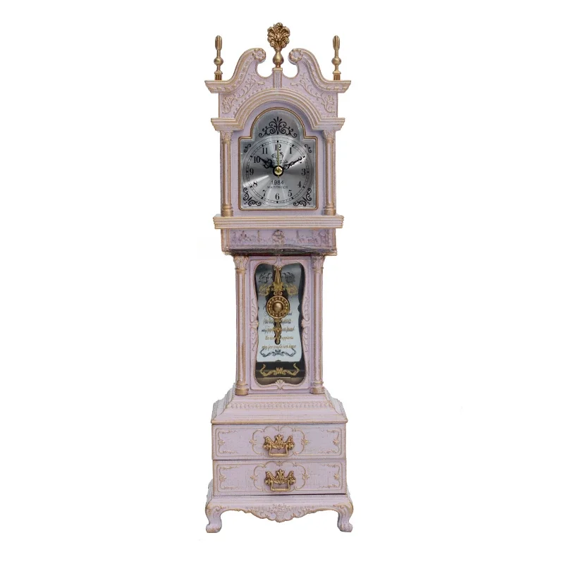 European-Style Mute Pendulum Clock/Living Room Bedroom Decoration Music Clock/Baby Ring Classical Luxury Clock