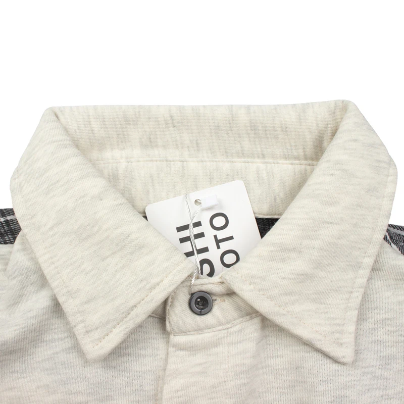 SATOSHI NAKAMOTO Men Long Sleeve Button Shirt Color Block Plaid Splice Graffiti Print Top
