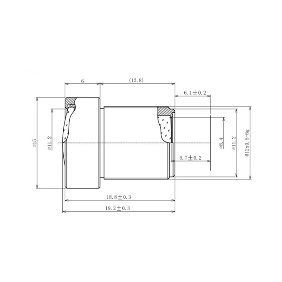 4K LENS 12mm 1/1.8 Inch 34D M12 Mount HFOV 10MP for GoPro Hero 4 3+