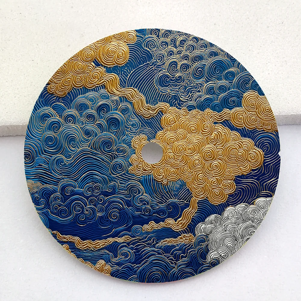 NH35 Dial Silk Screen 28.5mm Luxury Men's Watch Dial Retro Printed Watch Parts