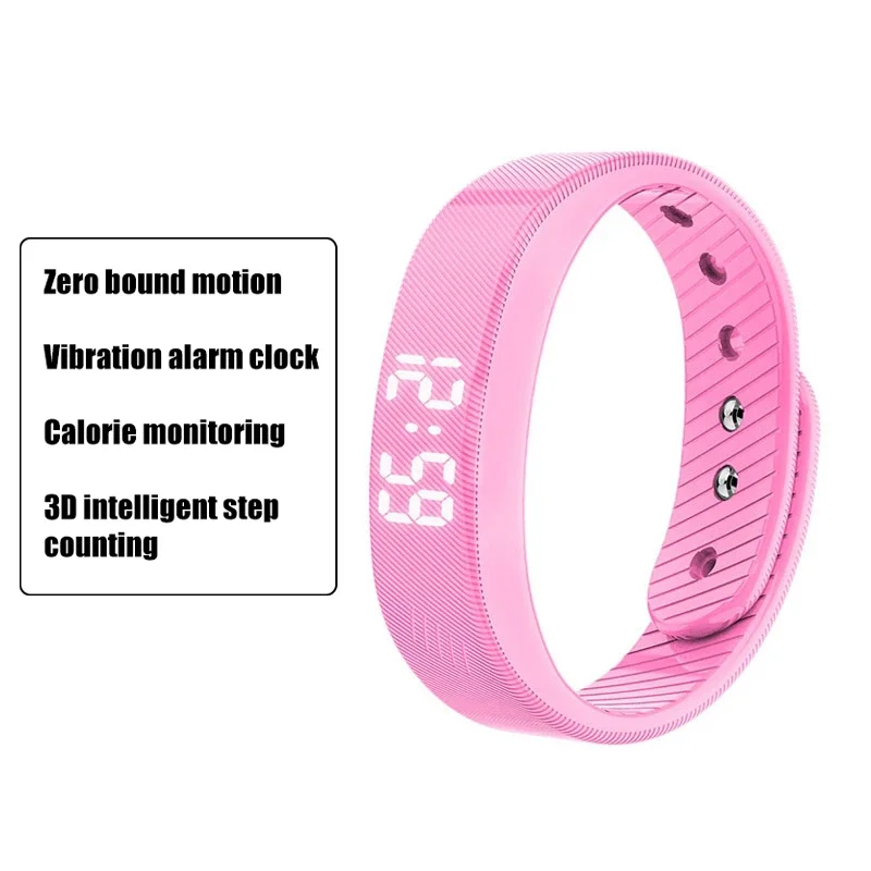 Stay Active And Stylish With Our Smart Sports Bracelet - Perfect For Students Smart Sports Bracelet With Vibration Alarm Clock