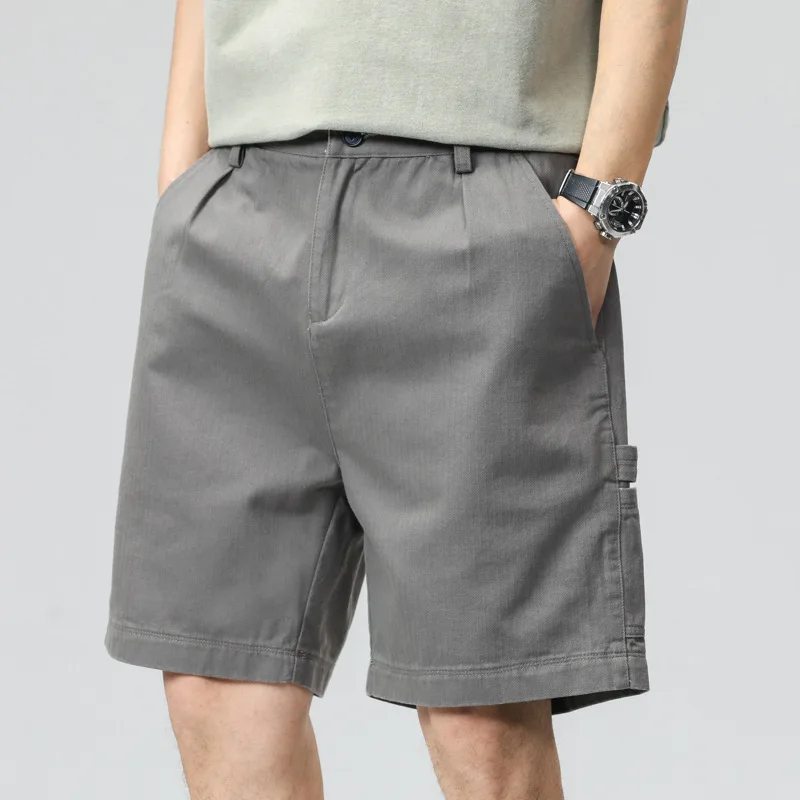 

Men's Cargo Casual Shorts Summer Loose Tide Thin Outside Wear Male 5 Nickel Pants Plus Size 5XL Bottoms Khaki Grey