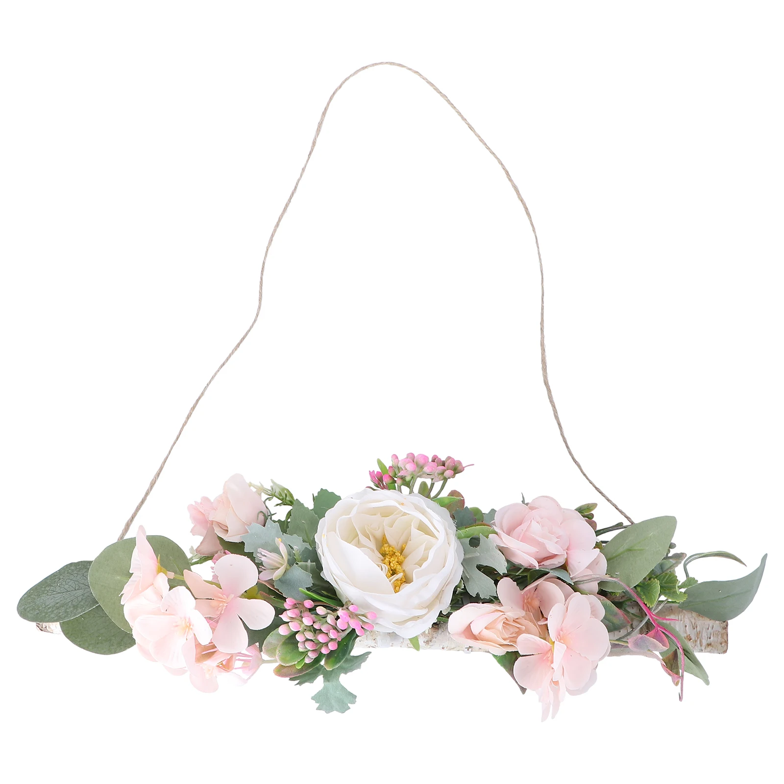 

Nordic Style Hanging Flower Decor Bright Color Creative Shape Wall mounted Fake Flower Retro Wall Decor Material Good