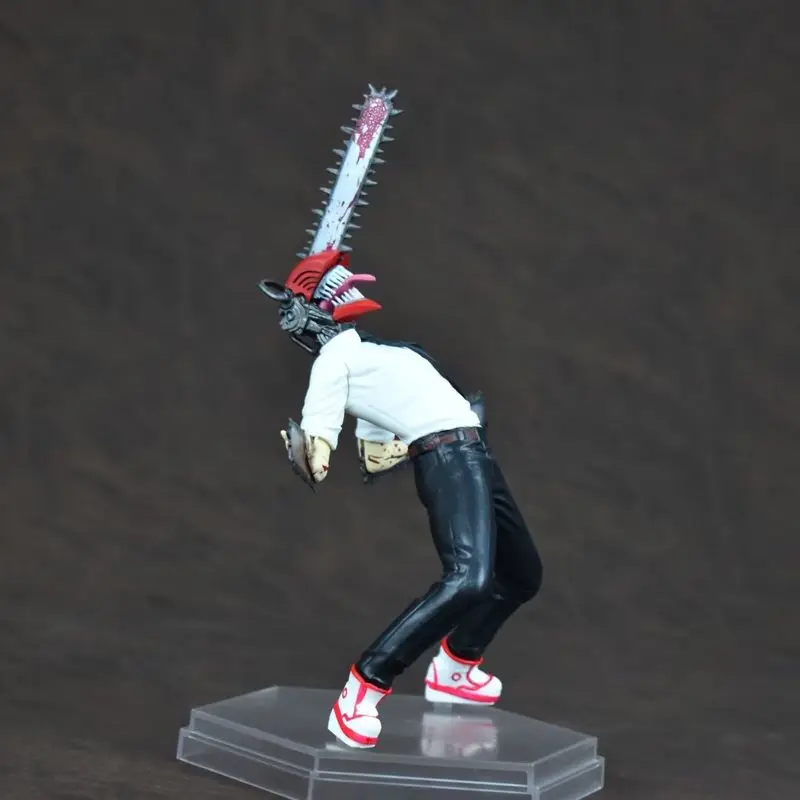Motosserra homem demônio caçador denji pochita figura de ação anime mercadoria estátua artesanal desktop computador caso ornamento brinquedo presente