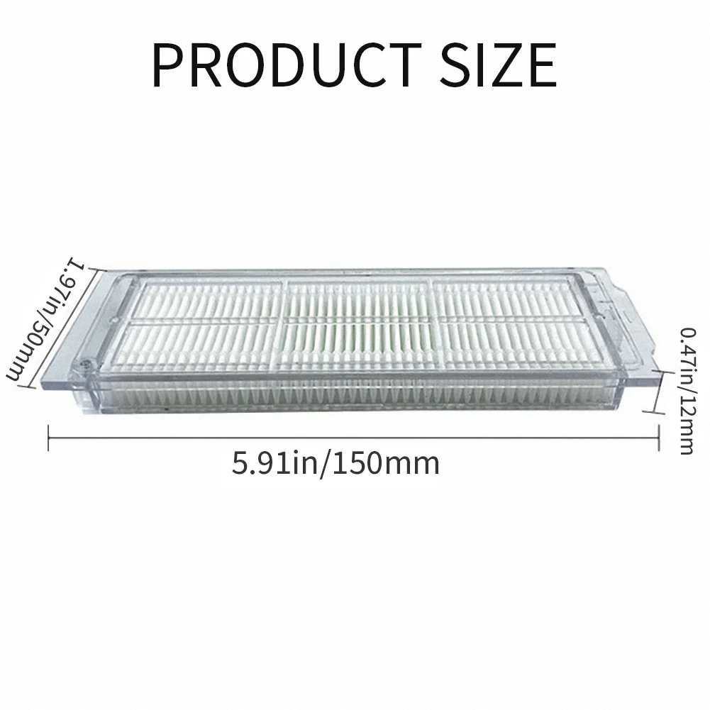 1ชิ้นตัวกรองอากาศ HEPA ซักได้สำหรับหุ่นยนต์ทำความสะอาด Xiaomi Mijia Mi STYTJ02YM ดูดฝุ่น Mop-P Pro STYTJO2M อุปกรณ์เสริมหุ่นยนต์ทำความสะอาด