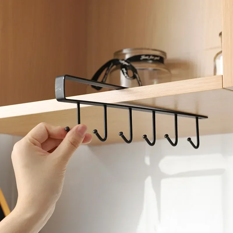 Hooks Over The Door 5 Hooks Home Bathroom Organizer Rack Clothes Coat Hat Towel Hanger New Bathroom Kitchen Accessories Holder