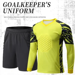 Soccer Goalkeeper Jerseys Shirts Men kids Football Long Sleeves Goal Keeper Uniforms Adult Kids Soccer Shirt Kit