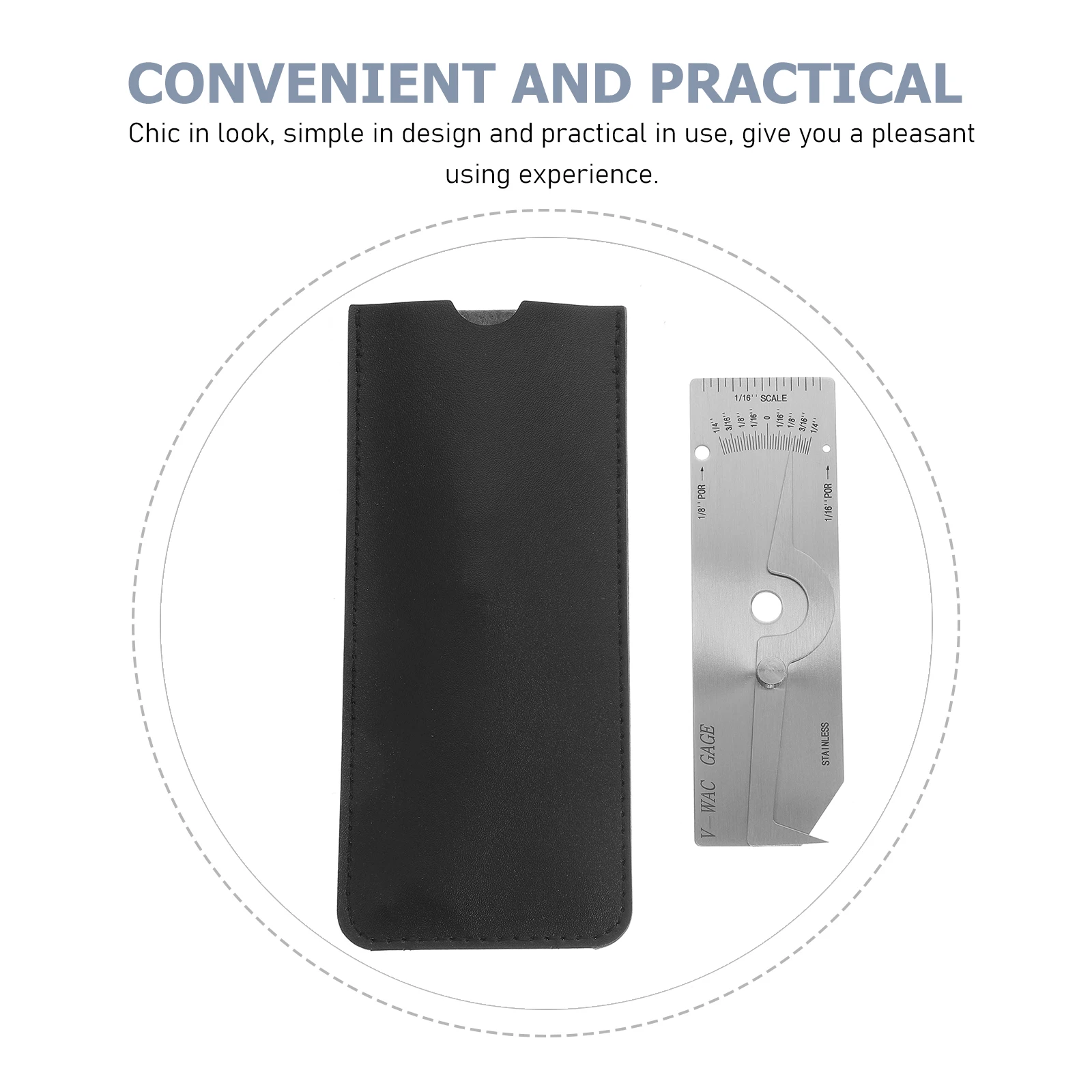 

Fillet Weld Gauge Premium Stainless Steel Welding Inspection Ruler for Boilers Bridges Shipbuilding Thickness Porosity Dimple