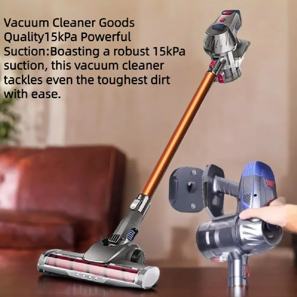 

Vacuum Cleaner LED Wireless Handheld 15kPa Powerful Suction Dual Motor Lighting Detachable Battery Cordless Home Dust Cleaner