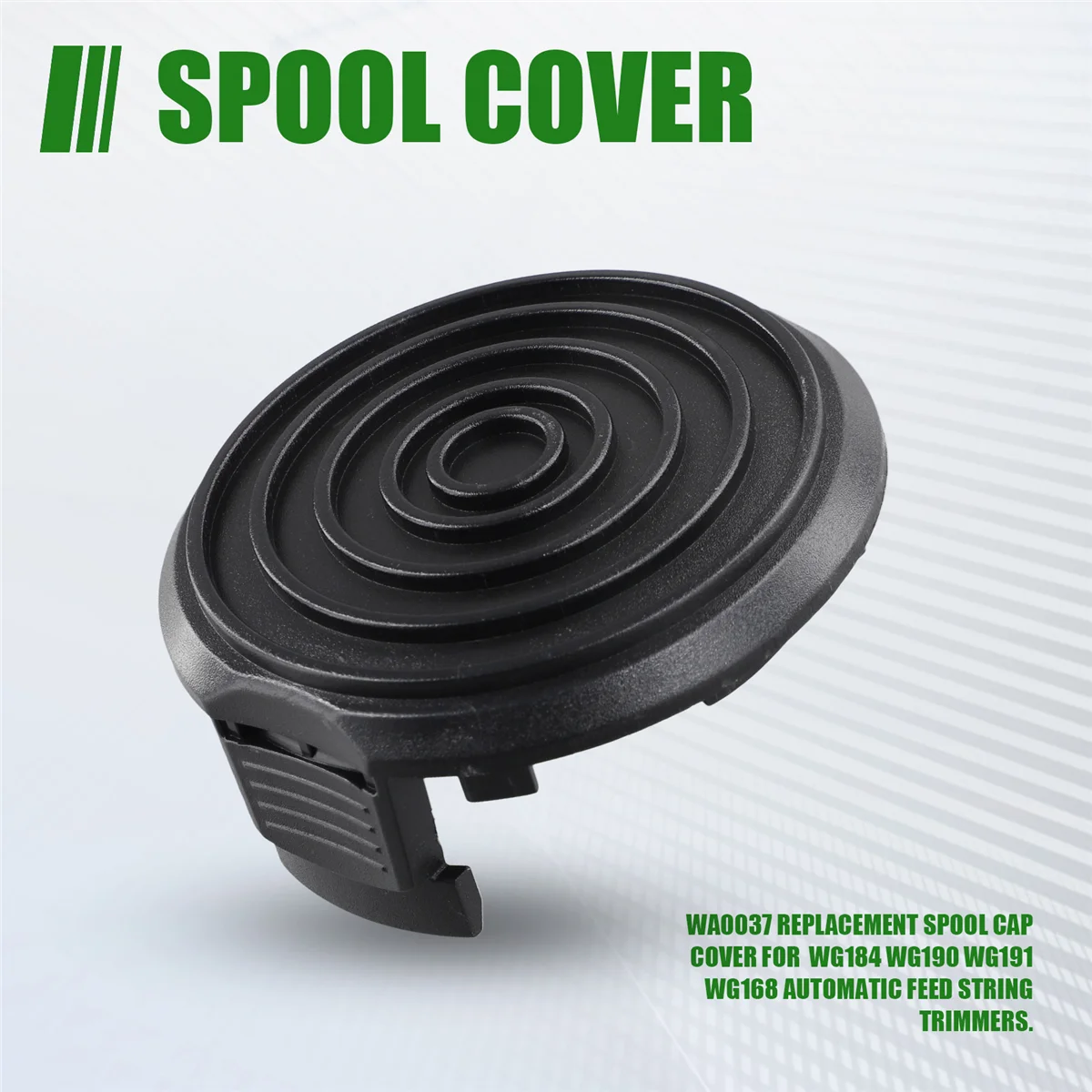 A04I 4Pcs WA0037 Spool Cap Cover, Replacement Spool Caps for WG184 WG168 WG190 WG191 Weed Eater Electric String Trimmers