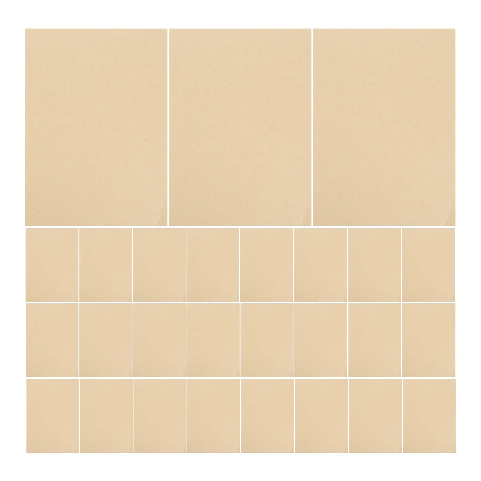 

1 Pack Thick Kraft Paper Cardstock Wood Pulp Diy Handmade Craft Material Brown Cardboard Sheets For School Workshop Family