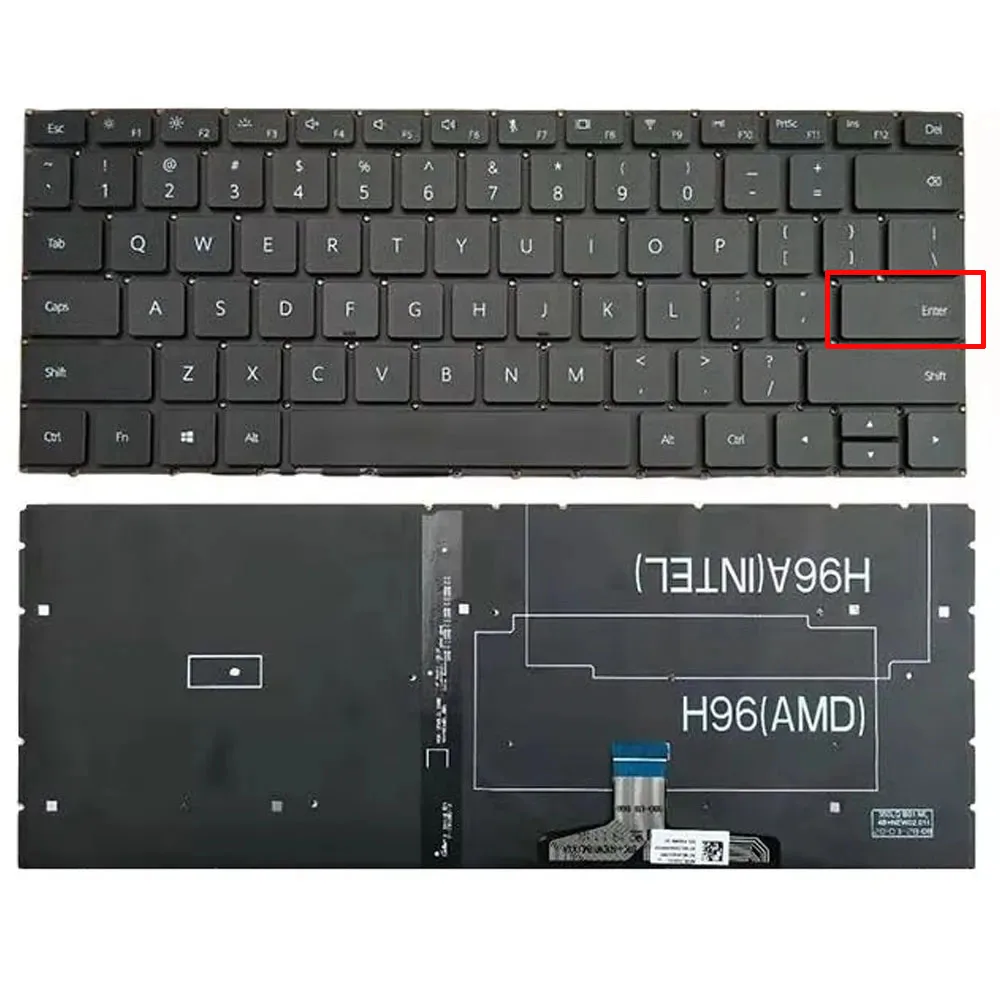 

US Backlit Laptop Keyboard for Huawei MateBook 13 WRT-W19 WRT-W29 VLT-W50 HN-W19L HN-W19R