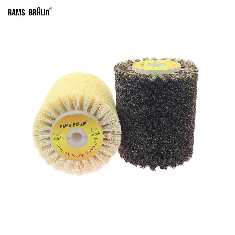 

1 pcs 100*120*13mm Tampico Sisal Horsehair Polishing Wheel Brush for 9741 Wheel Sander Annatto Rosewood Carving Surface Finish