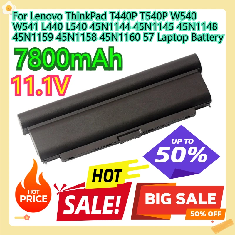 

Аккумулятор для ноутбука Lenovo ThinkPad T440P T540P W540 W541 L440 L540 45N1144 45N1145 45N1148 45N1159 45N1158 45N1160 57