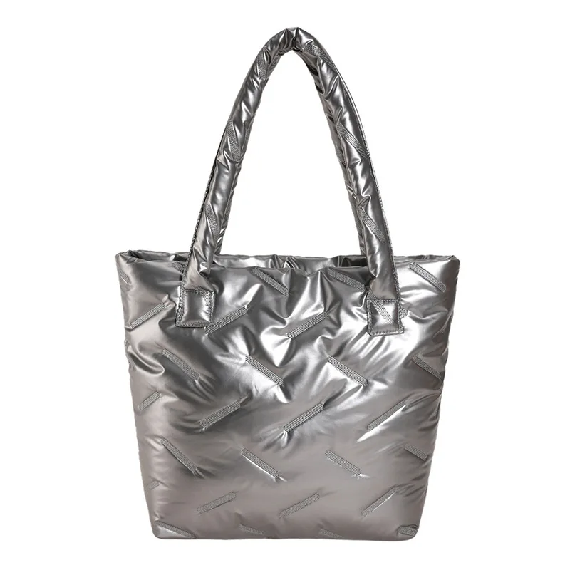 Designerska luksusowa torba Puffy Down Bags Fashion Pikowana torebka na ramię Wyściełane torby na ramię Wszechstronne puchowe torebki na ramię o dużej pojemności — zdjęcie 7