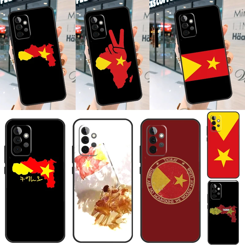 Tigray Flag Case For Samsung Galaxy A52 A32 A22 A12 A13 A33 A53 A73 A50 A52S A51 A71 A14 A34 A54 Coque