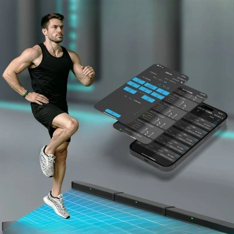 Vertical jump tester light blanket real-time force vertical jump height touchdown time