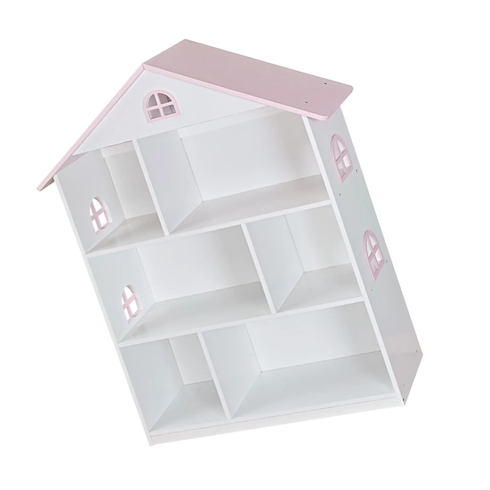 رف كتب لبيت الدمى مكون من 3 طبقات، خزانة كتب للأطفال، منظم تخزين، غرفة نوم الأطفال، غرفة اللعب، لعبة تعليمية لرياض الأطفال #6