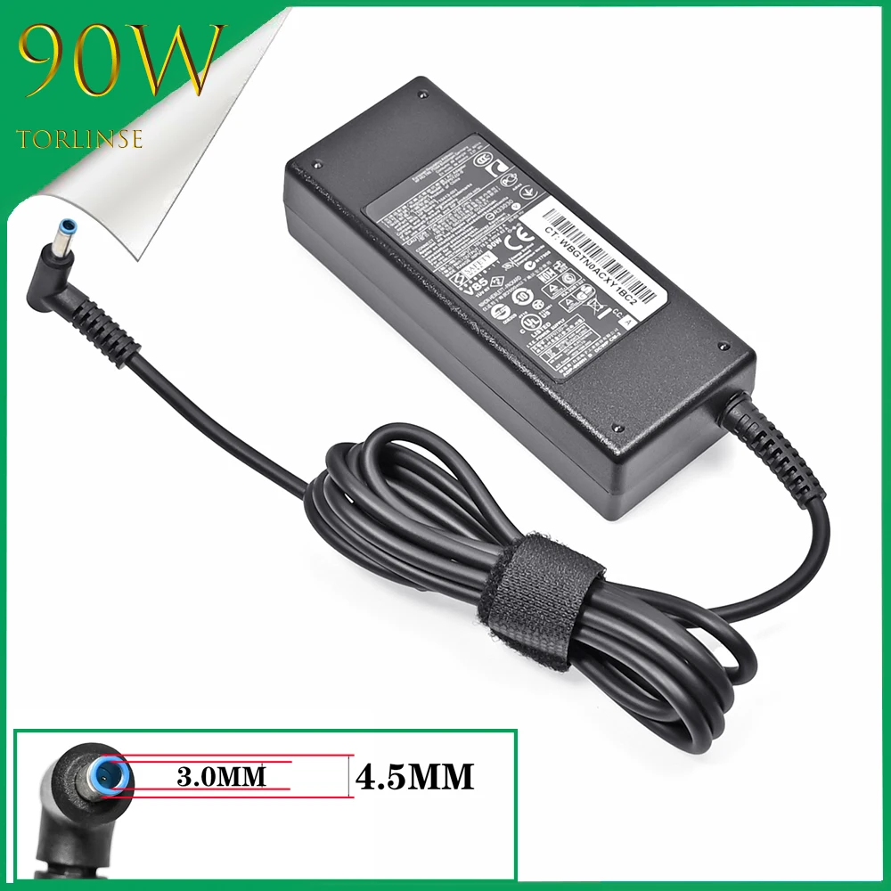 19.5V 4.62A 90W 4.5*3.0mm Laptop Charger Adapter For Envy Sleekbook 15 17 M6 M7 Pavilion 11 14 Elitebook Folio 1040 Stream 13