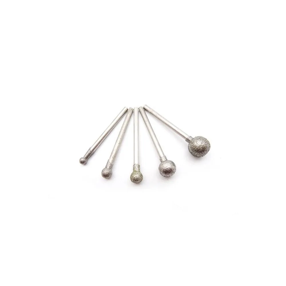 Tête de Meulage Diamantée à Tige de 2.35/3mm, 10 Pièces, Mèches pour Pierre D.lique, Diverses, Implémentées, Outils de Polissage à Distance