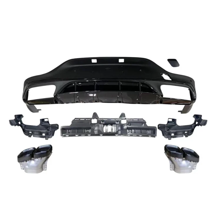 

Rear Bumper Diffuser Lip for Mercedes Benz C253 Modified to GLC 63 AMG Style Look 2016-IN