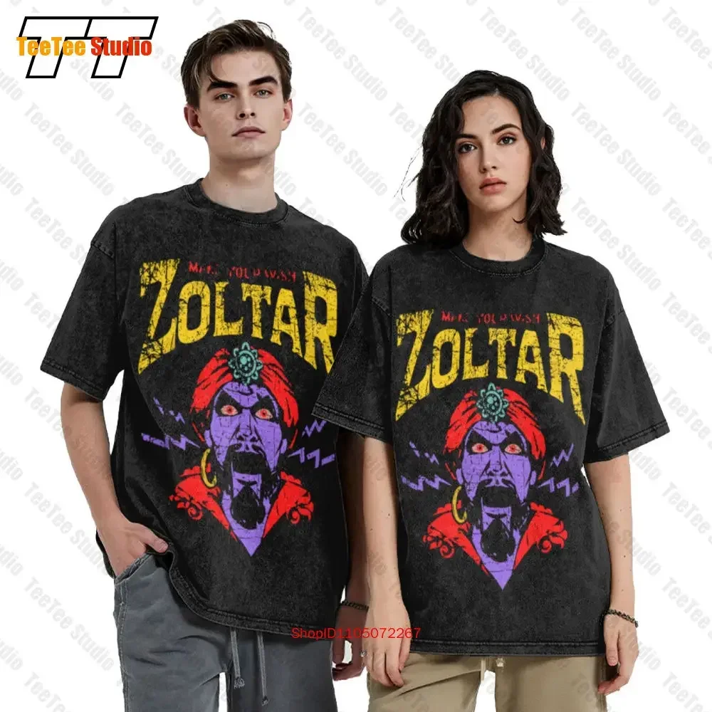 Zoltar Retro Make Your Wish Fortune Teller Card Fairground Amusemen Vintage Oversized T-Shirt ZYFB