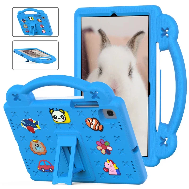 

Kids EVA Case for Samsung Galaxy Tab S6 Lite 10.4 inch 2020/2022 SM-P610 P613 P615 P619 Shock Proof Bumper Cover Handle Stand