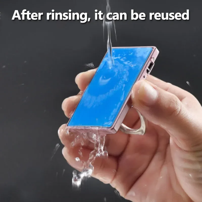 Multifunktions Wiederverwendbare Telefon Finger Ring Leichter 3m Aufkleber Wiederaufladbare Kreative Handy Ständer Halterung USB Zigarette Leichter