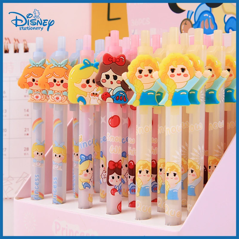 disney caixa de lapis automatica com disney princess design 07 mm desenhos animados para estudante papelaria presente atacado 12 36 pcs 01