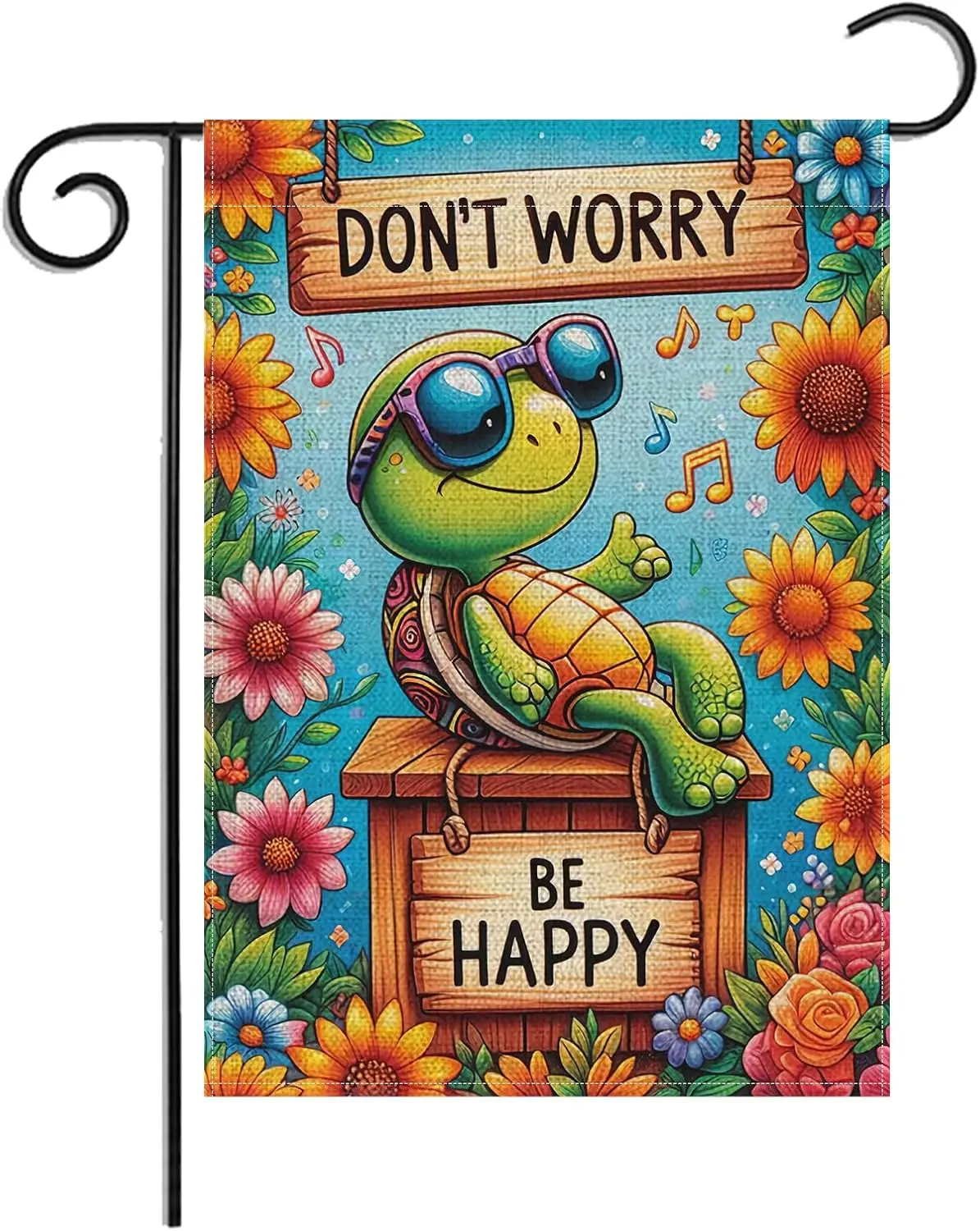 Turtle Summer Garden Flag, Yard Outdoor House Garden Patio Lawn Party Supplies, Flag Double Sided 12x18 Inch Animal Small Ga uui
