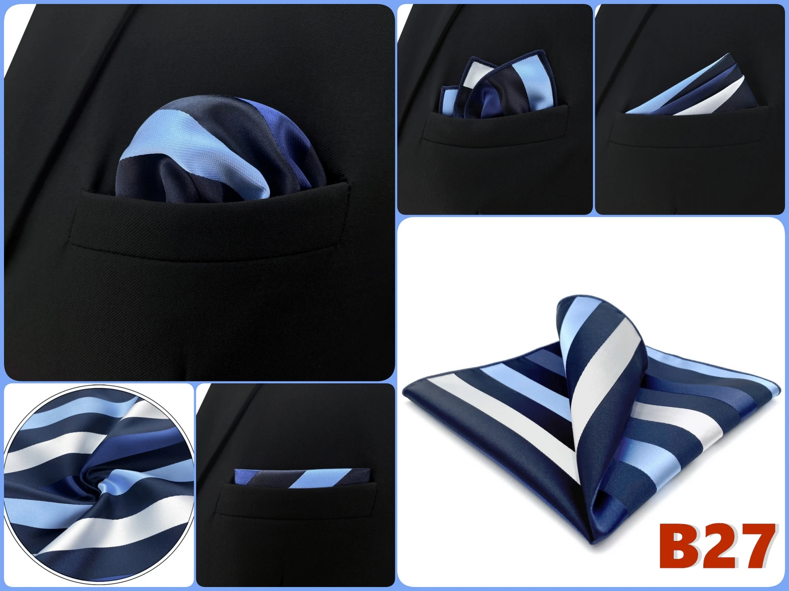 Men Pocket Square Handkerchief Multi Styles Paisley Floral Suit Pocket Towel Hanky Vintage Business Wedding Accessories 32cm