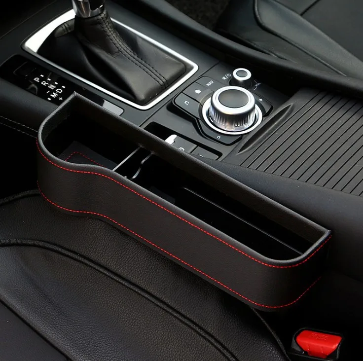 Car Seat Gap Filler Storage Box Multifunction Car Crevice Storage Box Organizer Auto Seat Slit Card Pocket Phone Cup Holder