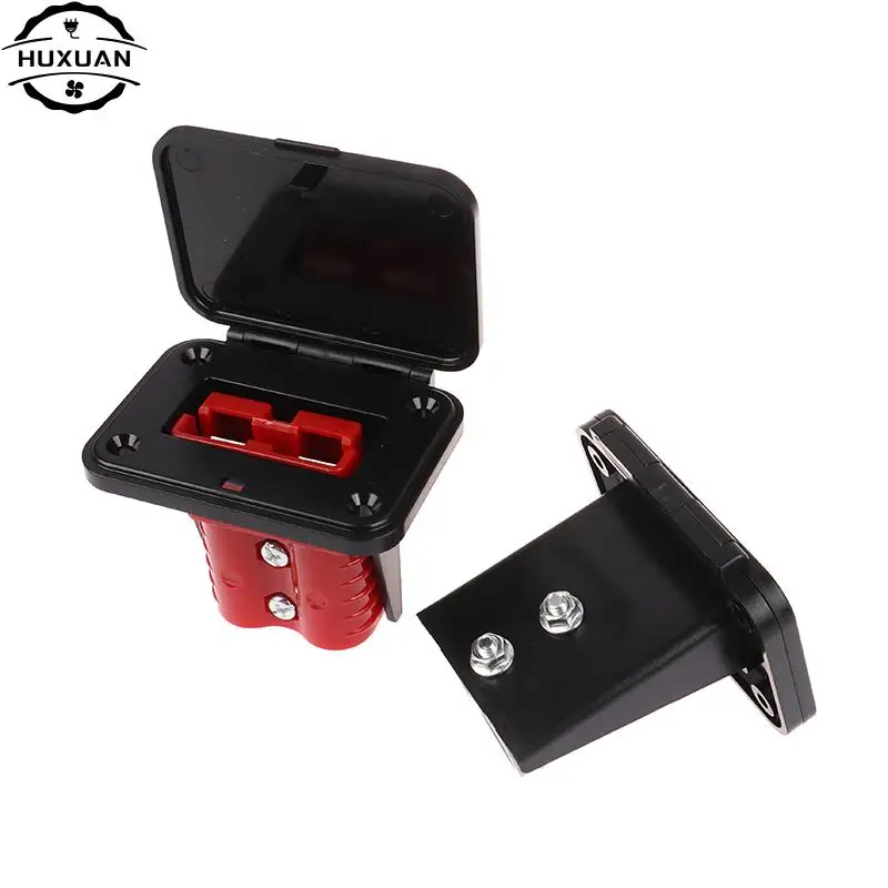 1/2Pcs 120A For Anderson Socket Panel Bracket Plug Flush Mount Bracket Panel Bracket With Cover For Caravan Cable Connectors