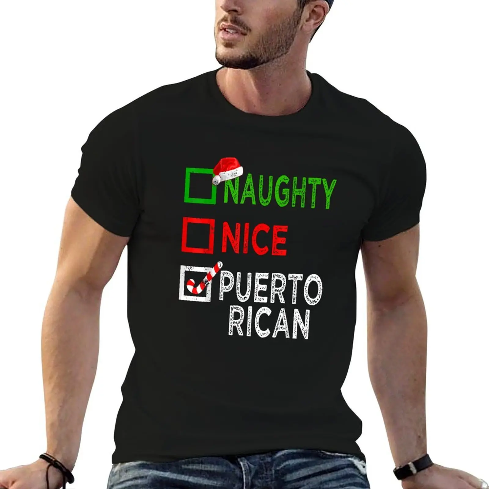 Nice Naughty Puerto Rican Funny T-Shirt essential t shirt oversizeds t shirt men 100℅ cotton