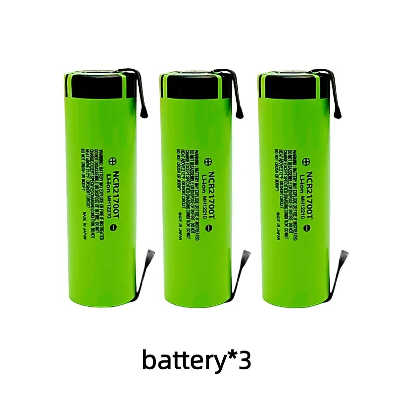 3.7V 21700T 4800mAh li-lon battery 21700 15A 5C Rate Discharge ternary Electric Car lithium batteries DIY Nickel sheets