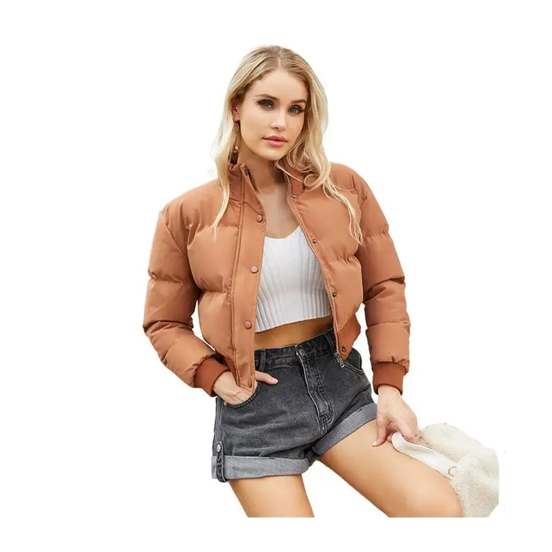 Kaos Panjang Wanita Musim Gugur dan Jaket Hangat Pakaian Katun Modis untuk Wanita Desain Warna Polos