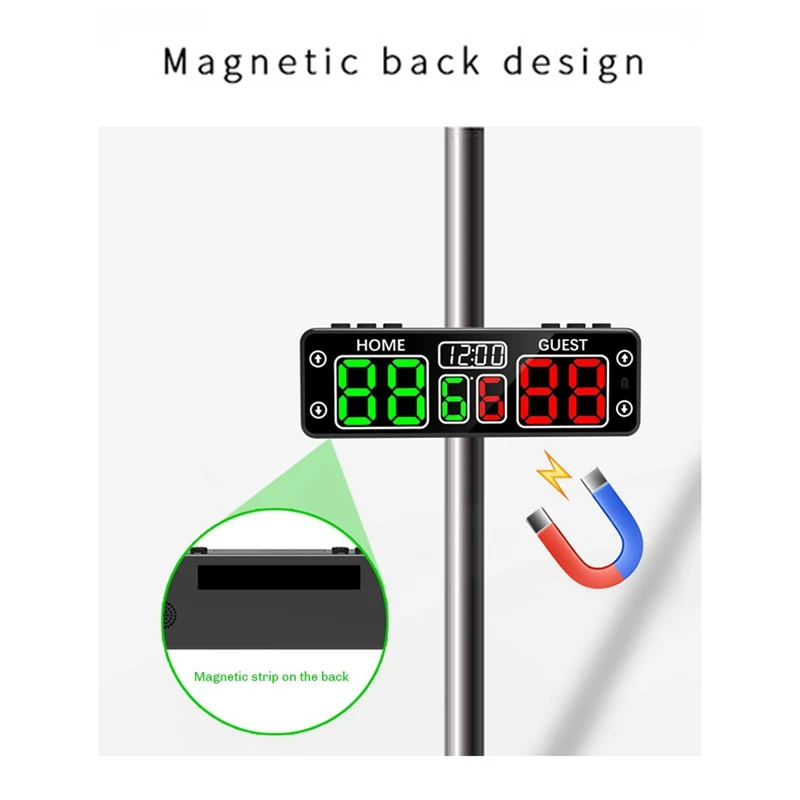 Imagem -03 - Placar Eletrônico com Contagem Regressiva Placar Led Placar do Árbitro e Temporizador