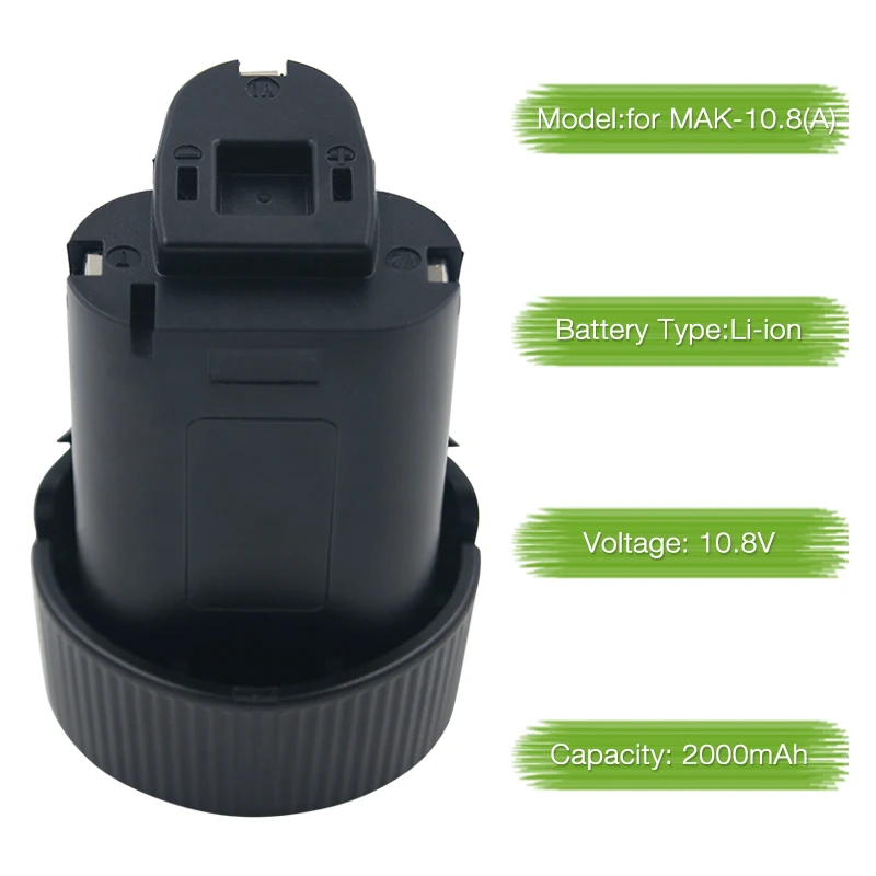 10.8V 2000mAh Li-ion elektrikli el aletleri şarj edilebilir Makita pili pil 13 td0dfdf030d CL100D matkap tornavida piller