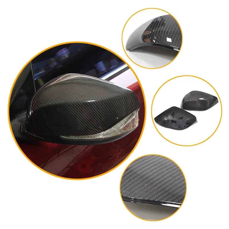 

Q50 1:1 Replacement OEM Fitment Side Mirror Cover for Infiniti Q50 Q50L Q60 Q70 QX30 2017 Up Carbon Mirror Cover