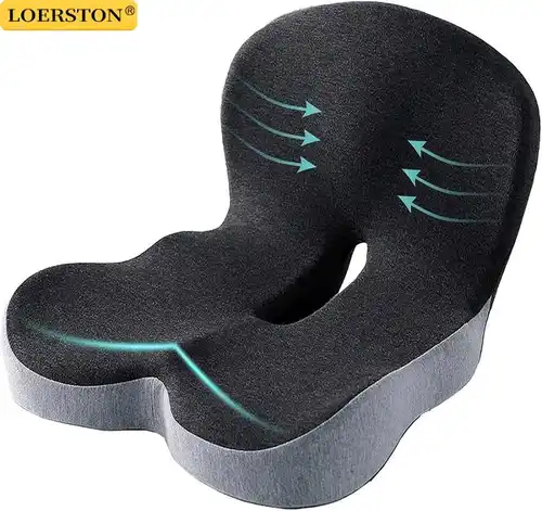 Imagen 1 del producto Cojín de espuma viscoelástica, accesorios interiores, almohada para asiento de coche, almohada de cintura, soporte Lumbar, almohada de oficina, cojín para silla