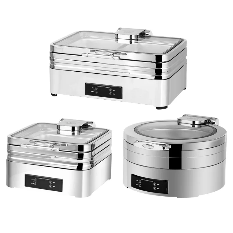 

304 stainless steel buffet stove, commercial electric heating intelligent numerical control hydraulic insulation stove hotel