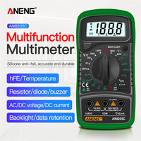 ANENG AN8205C Digital Multimeter AC/DC Ammeter Volt Ohm Tester Meter Multimetro With Thermocouple LCD Backlight Portable